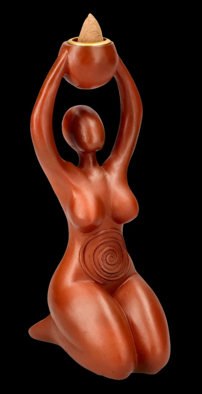 Rückfluss-Räucherhalter - Spiral Göttin Tribut – Bild 6