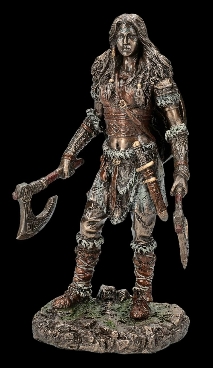 Wikingerin Figur - Brynhild Mit Zwei Äxten – Bild 2