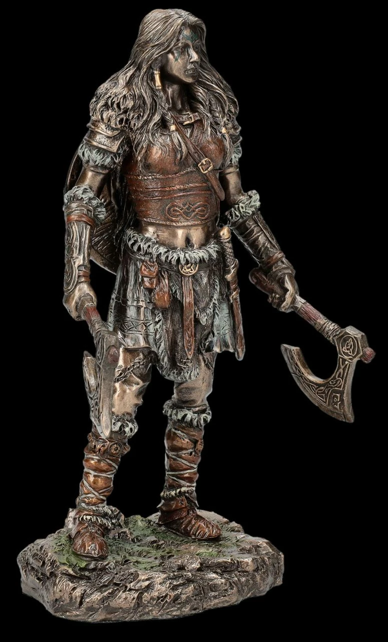Wikingerin Figur - Brynhild Mit Zwei Äxten – Bild 3