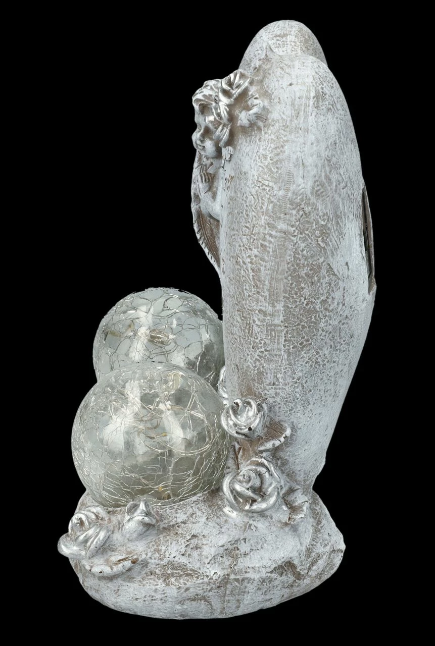 Grabengel Herz Set Mit Solar-Licht – Bild 4