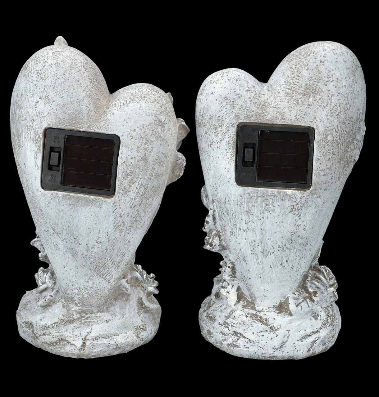 Grabengel Herz Set Mit Solar-Licht – Bild 5