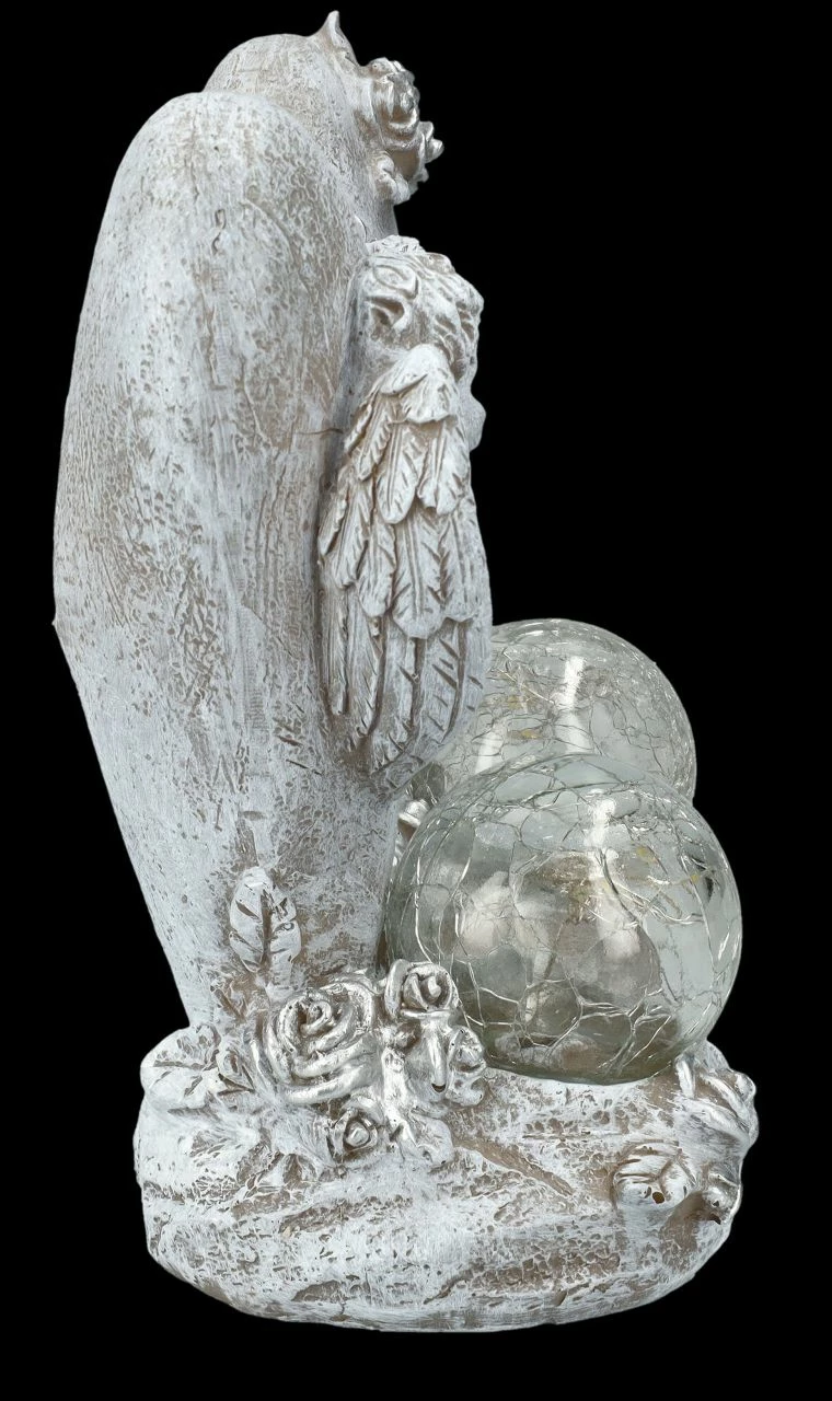 Grabengel Herz Set Mit Solar-Licht – Bild 6