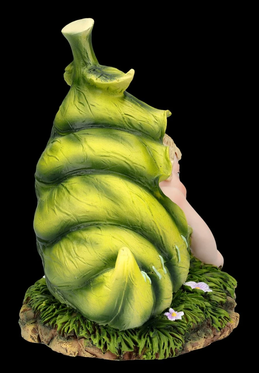 Elfenfigur - Baby Fee Lala In Blatt Gewickelt – Bild 6