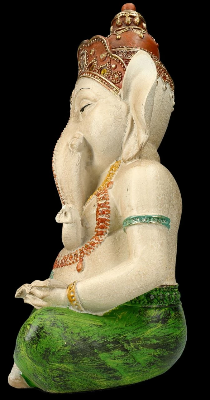 Ganesha Figur Handbemalt - Dösend – Bild 4