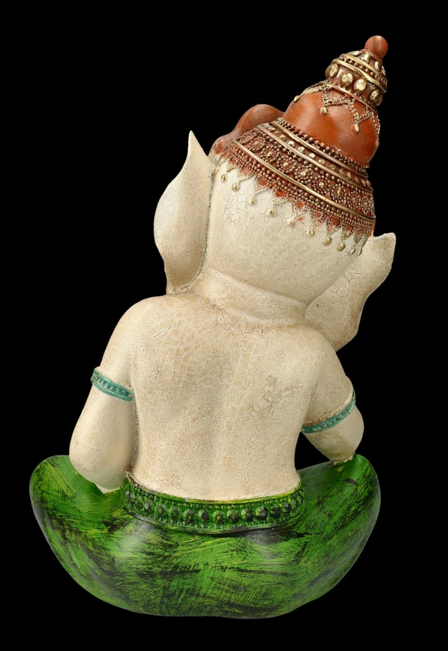 Ganesha Figur Handbemalt - Dösend – Bild 5