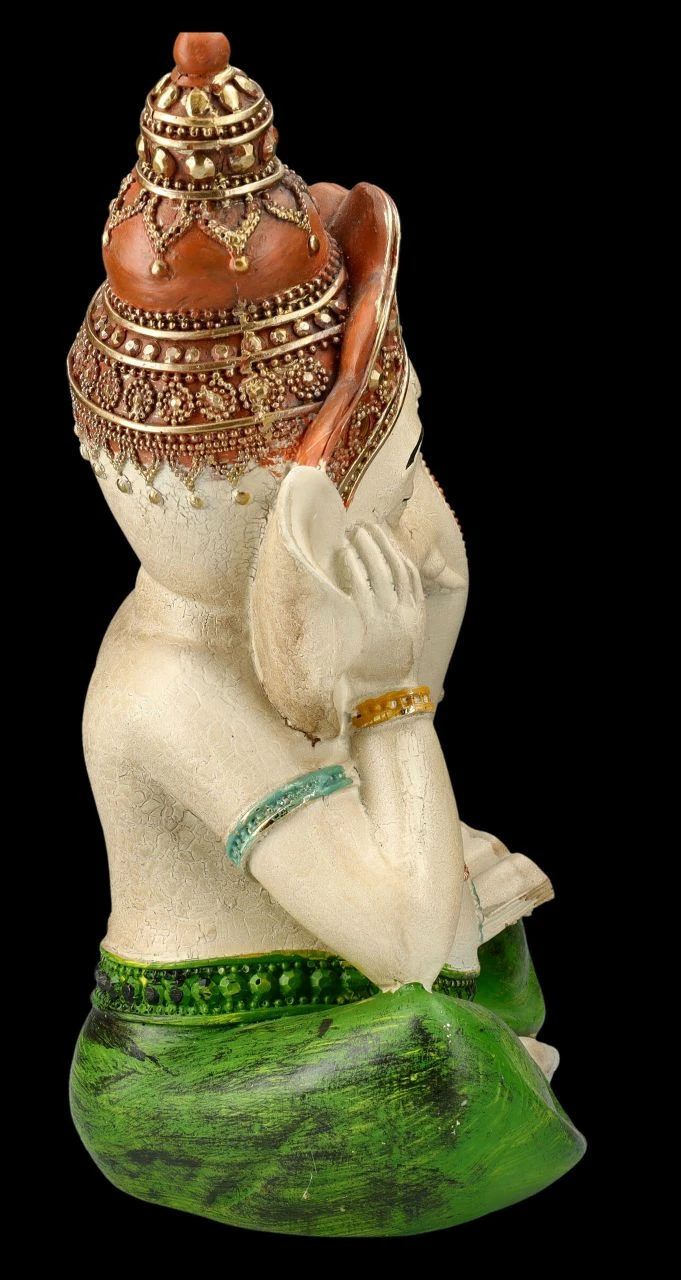 Ganesha Figur Handbemalt - Dösend – Bild 6