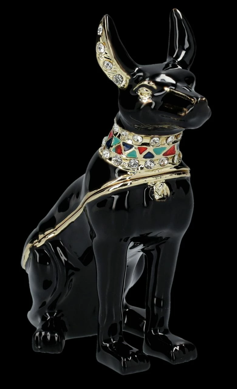 Anubis Figur Als Verzierte Schmuckdose