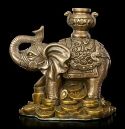 Feng Shui Figur - Elefant Mit Goldstücken