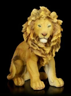 Große Löwen Figur Sitzend