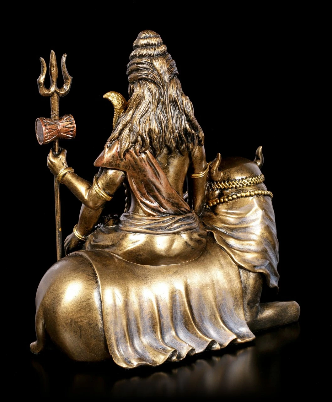 Shiva Figur Sitzt Auf Nandi – Bild 4