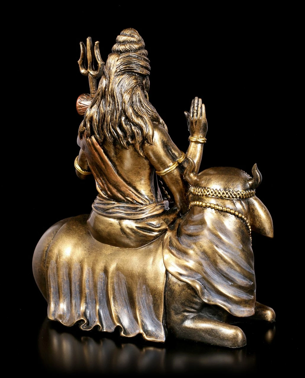 Shiva Figur Sitzt Auf Nandi – Bild 5