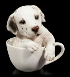 Hunde Figur - Dalmatiner Welpe In Tasse