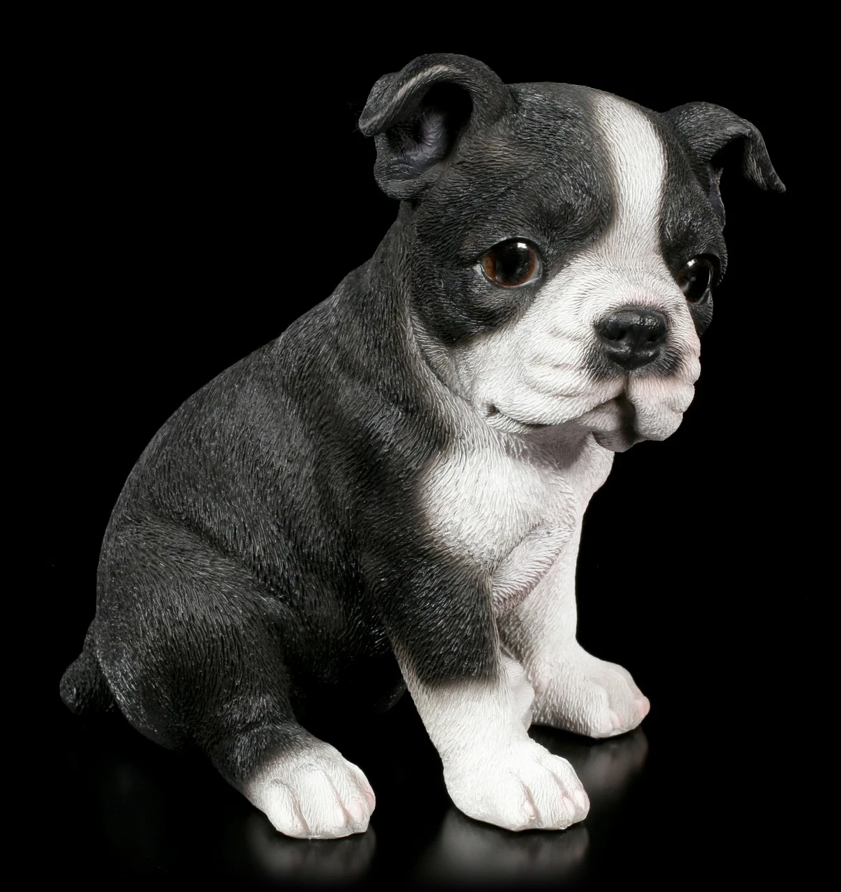 Hunde Welpen Figur - Boston Terrier