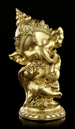 Ganesha Figur Tanzend - Goldfarben