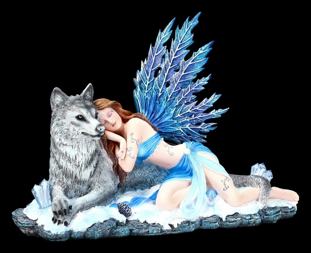 NEMESIS NOW Elfen Figur Mit Wolf - Lupiana – Bild 2