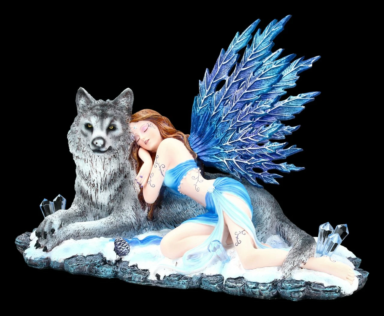 NEMESIS NOW Elfen Figur Mit Wolf - Lupiana – Bild 3