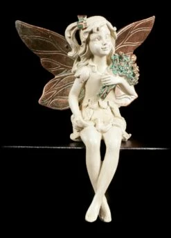 Kantenhocker - Elfe Mit Blumenstrauß