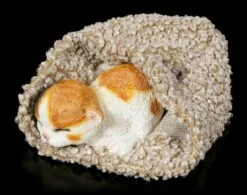 Katzen Figur Schlafend In Graue Decke Eingewickelt