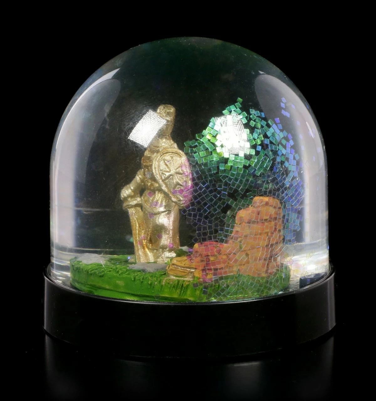 Kreuzritter Schneekugel - Goldfarben – Bild 6