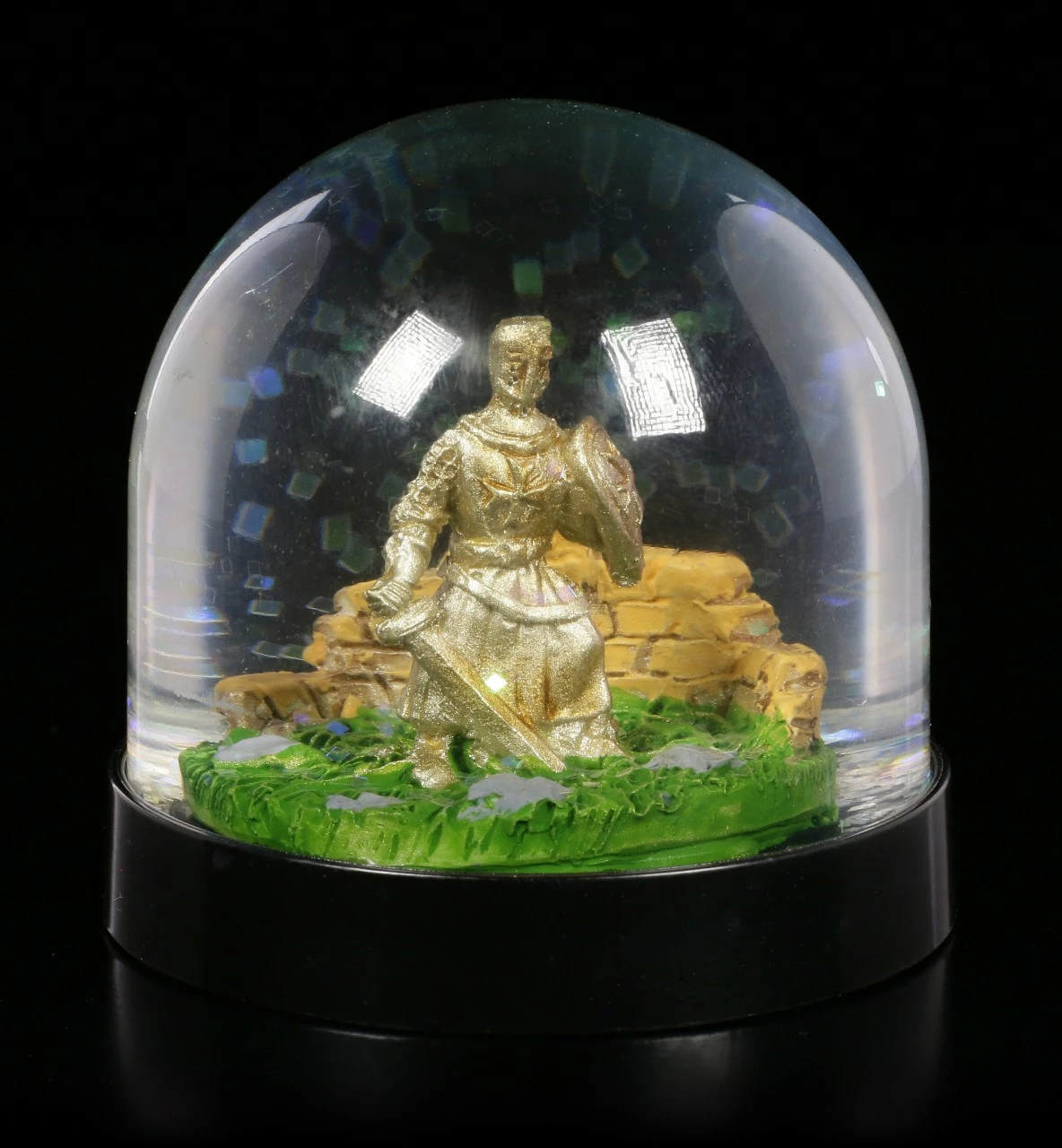 Kreuzritter Schneekugel - Goldfarben – Bild 2