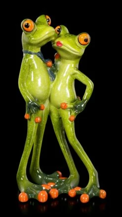 Lustige Frosch Figuren Arm In Arm