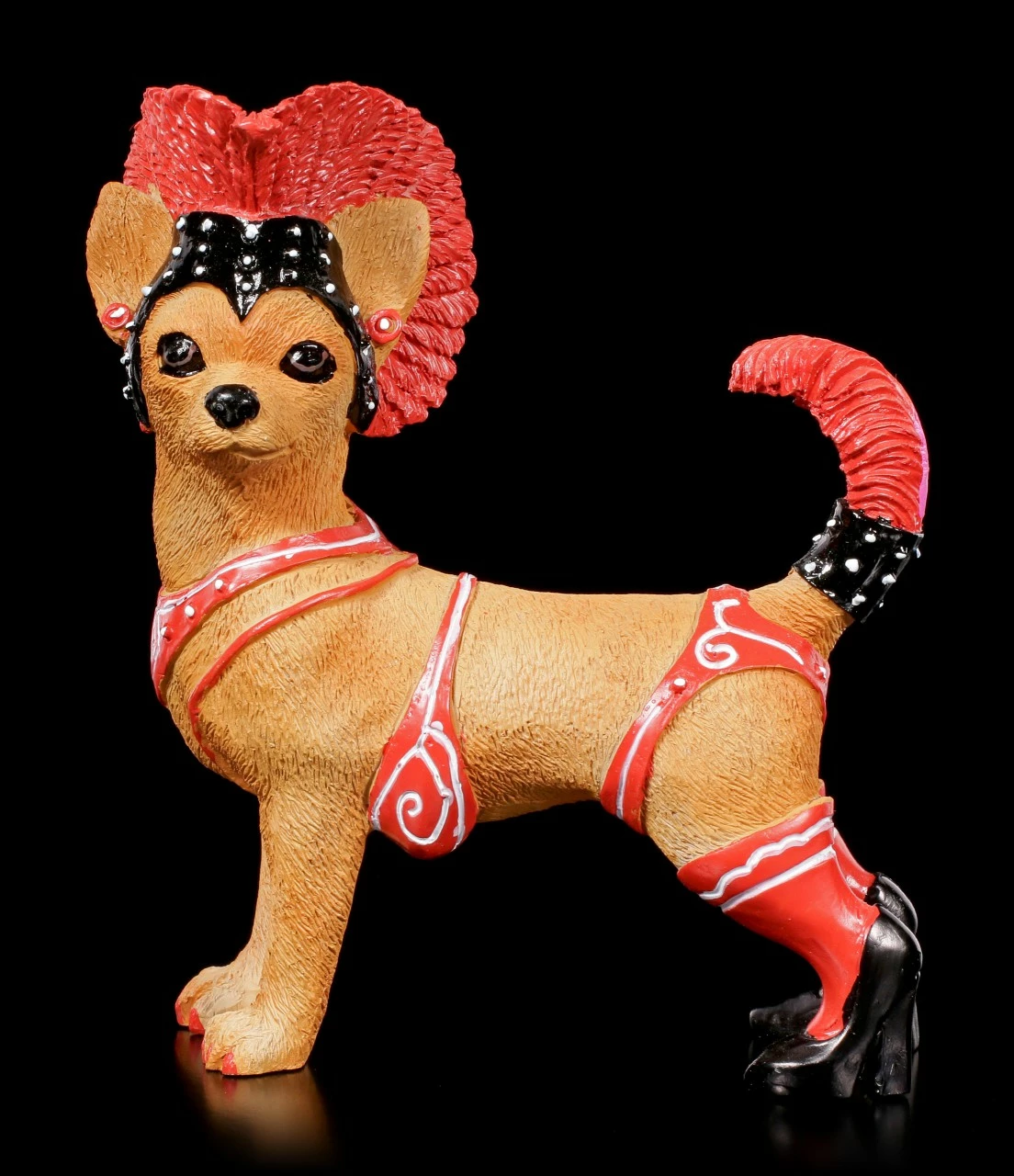 Lustige Hunde Figur - Showgirl Chihuahua