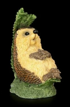 Lustige Igel Figur Sitzt Unter Farn - Endlich Urlaub