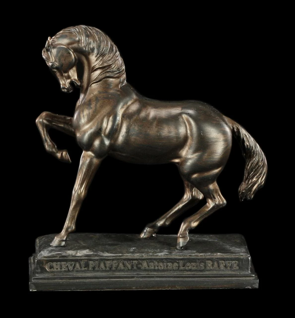 Pferde Figur - Cheval Piaffant De Antoine Louis Barye – Bild 2