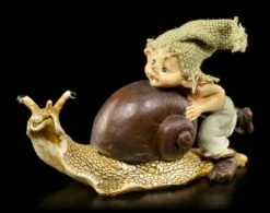 Pixie Kobold Figur Mit Schnecke - Gib Gas!