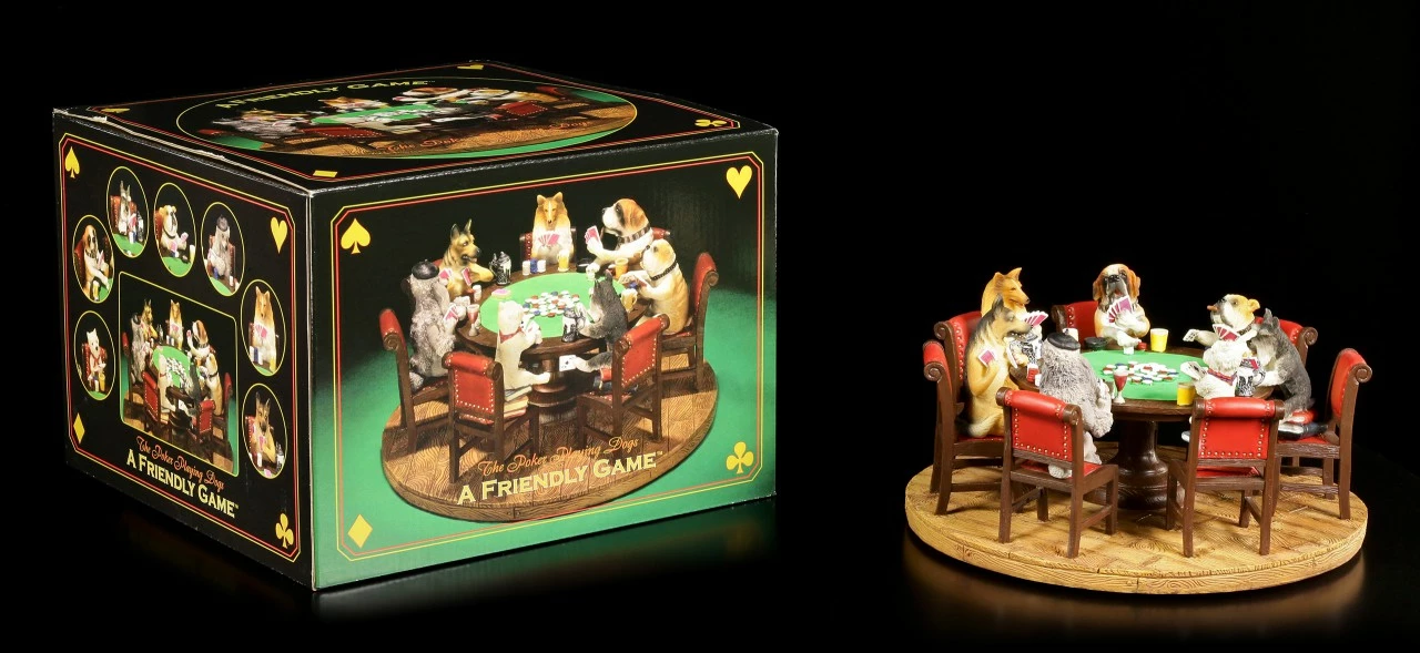 Hunde Spielen Poker - Figur – Bild 7
