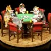Hunde Spielen Poker - Figur