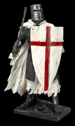 Ritterfigur Weiß - Templer Im Kettenhemd