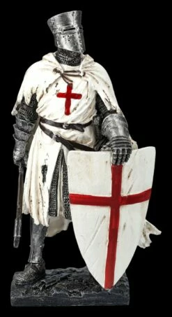 Ritterfigur Weiß - Templer Mit Axt