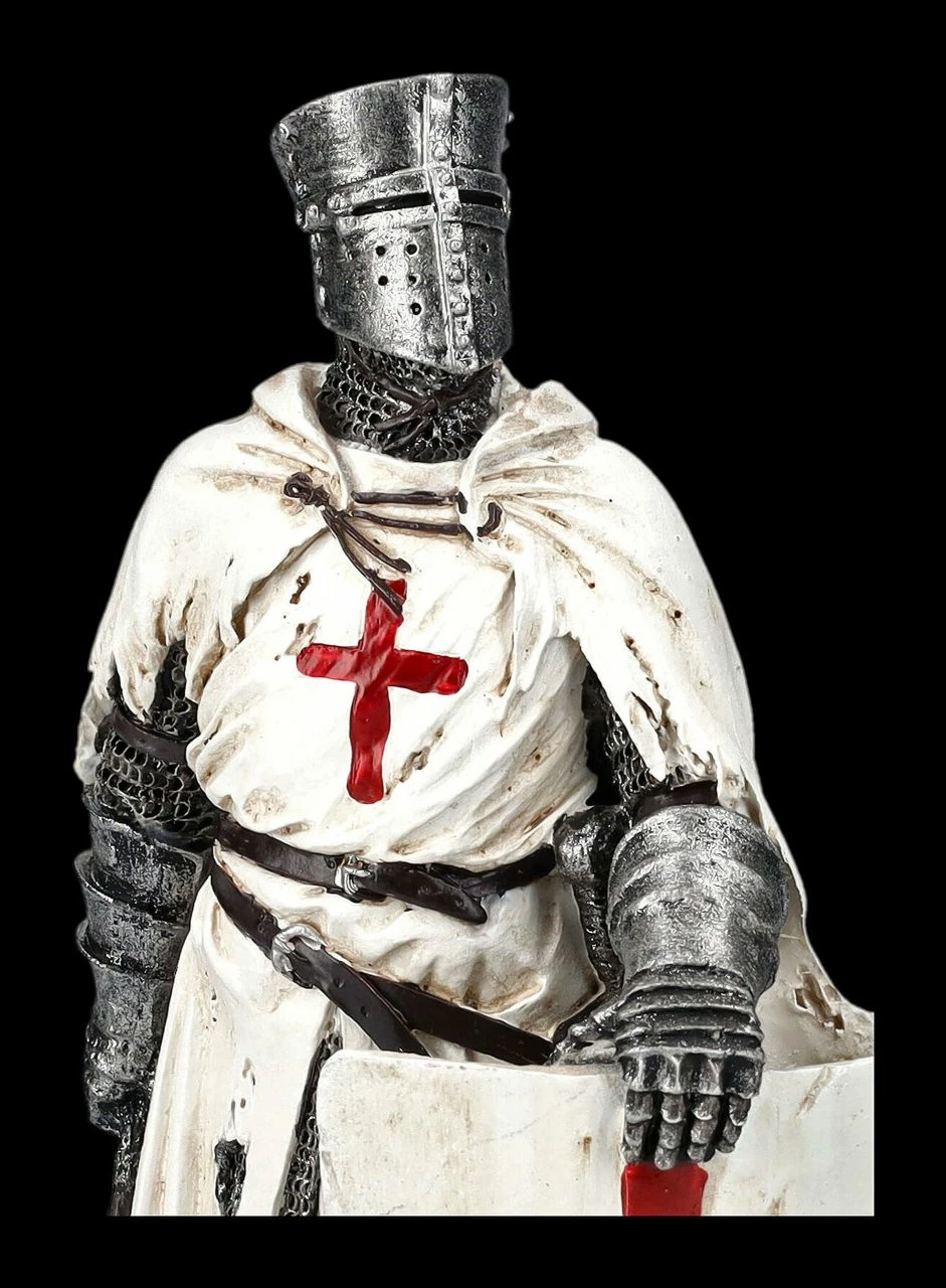 Ritterfigur Weiß - Templer Mit Axt – Bild 7