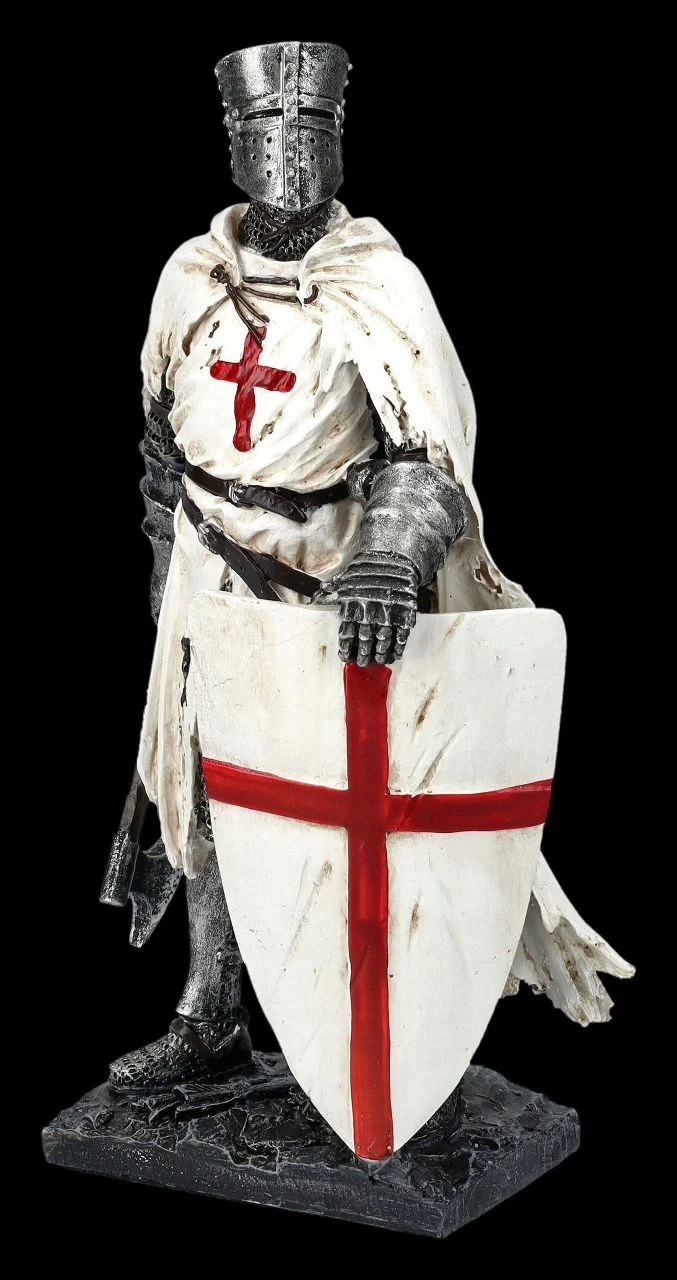 Ritterfigur Weiß - Templer Mit Axt – Bild 2