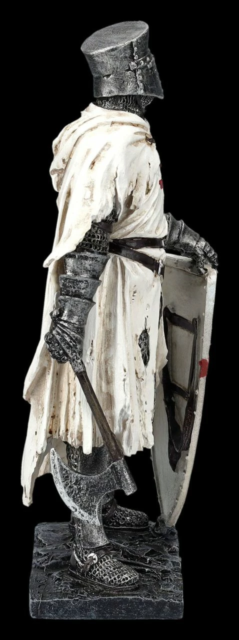 Ritterfigur Weiß - Templer Mit Axt – Bild 6