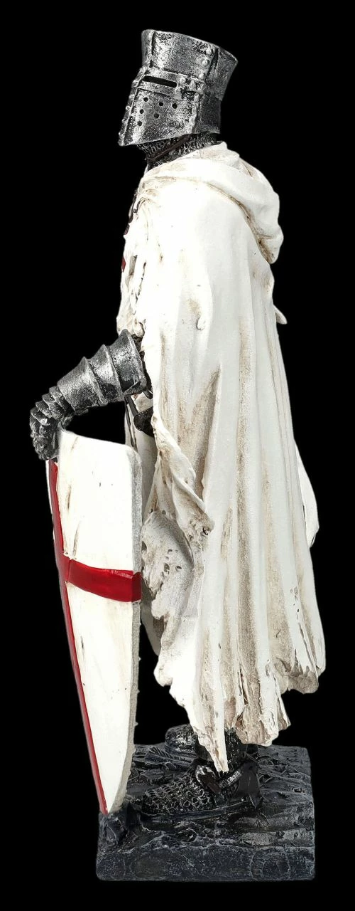 Ritterfigur Weiß - Templer Mit Axt – Bild 5