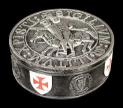 Runde Kreuzritter Schatulle