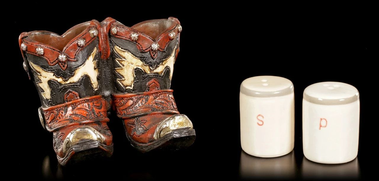 Salz Und Pfeffer Streuer - Wilder Westen Stiefel – Bild 5