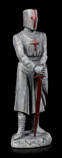Tempelritter Figur Mit Rotem Schwert