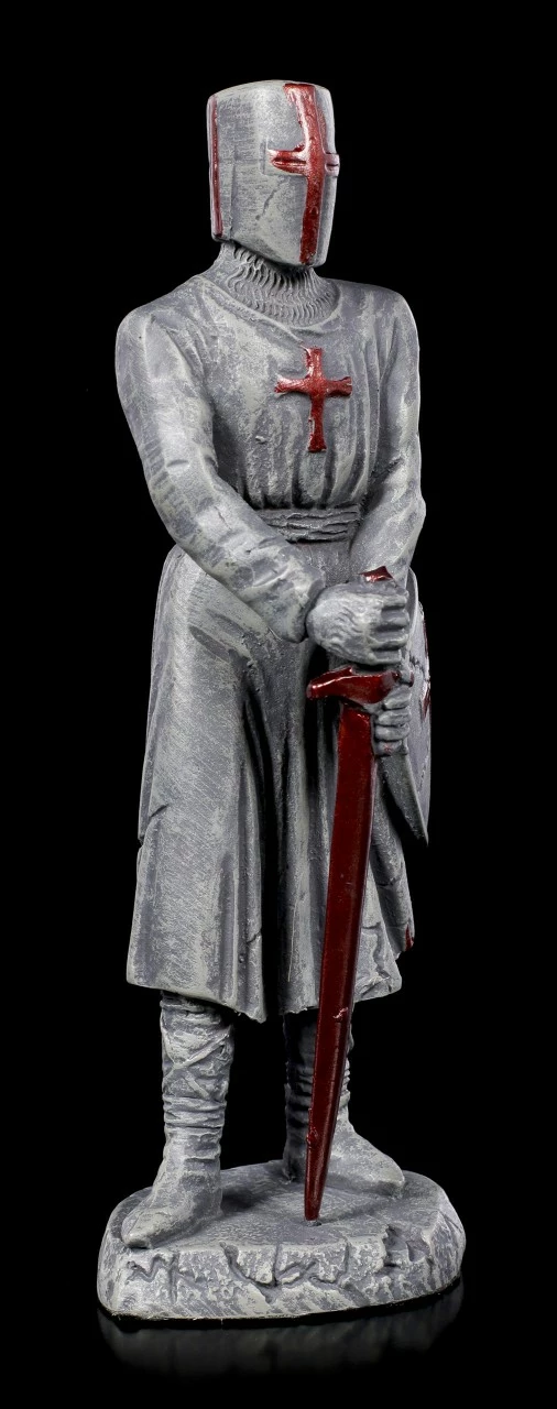 Tempelritter Figur Mit Rotem Schwert