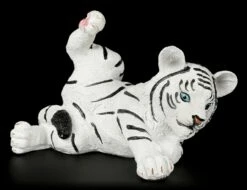Weiße Tigerbaby Figur - Spielend Auf Dem Boden