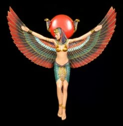 Ägyptisches Wandrelief - Isis Mit Ausgebreiteten Flügeln