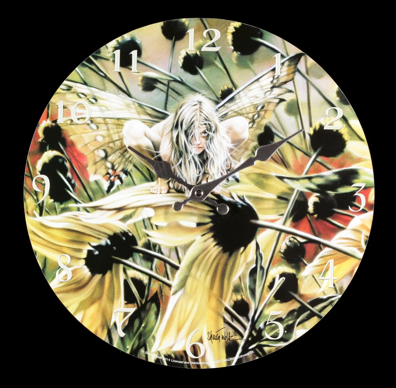 Wanduhr Mit Elfe - Chameleon