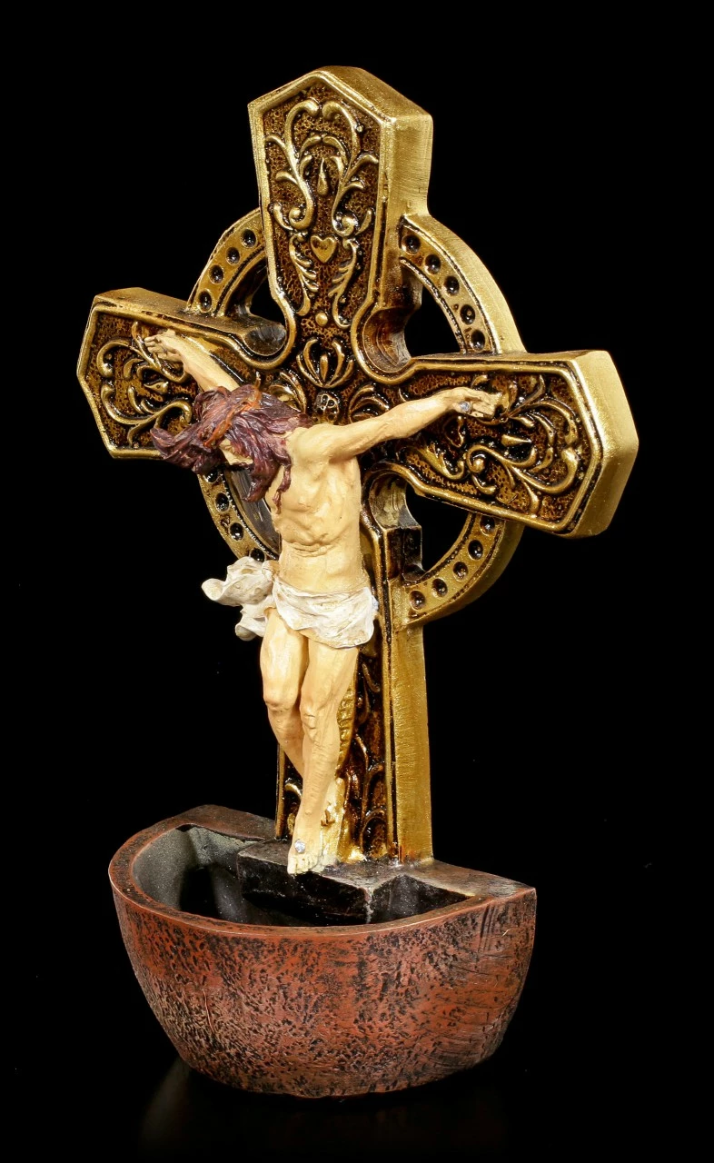Weihwasserspender - Kruzifix Mit Jesus – Bild 3