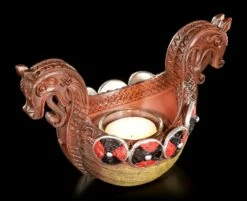 Wikinger Schiff Teelichthalter